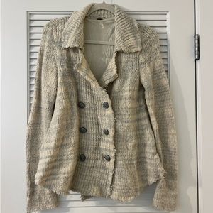 Free people sweater blazer. Can wear open as a cardigan or closed.